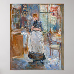 Berthe Morisot - in de mijnruimte Poster