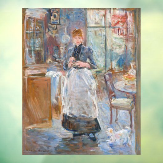 Berthe Morisot - in de mijnruimte Raamsticker (Vel 3)