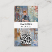 Berthe Morisot - in de winningsruimte - QR-code Visitekaartje (Voorkant)