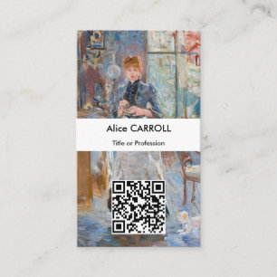 Berthe Morisot - in de winningsruimte - QR-code Visitekaartje