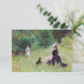 Berthe Morisot - In een park Bedankkaart (Staand voorkant)