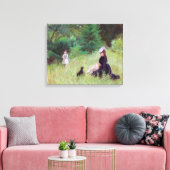 Berthe Morisot - In een park Canvas Afdruk (Insitu (Woonkamer))