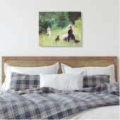 Berthe Morisot - In een park Canvas Afdruk (Insitu (Slaapkamer))