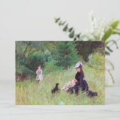 Berthe Morisot - in een Park Kaart (Staand voorkant)