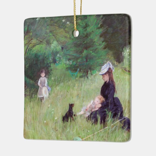 Berthe Morisot - In een park Keramisch Ornament (Links)