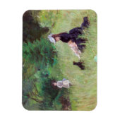 Berthe Morisot - In een park Magneet (Verticaal)