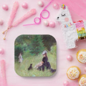 Berthe Morisot - in een Park Papieren Bordje (Feest)