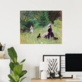 Berthe Morisot - in een Park Poster (Thuiskantoor)