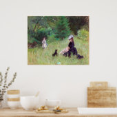 Berthe Morisot - in een Park Poster (Keuken)