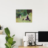 Berthe Morisot - In een park Poster (Thuiskantoor)
