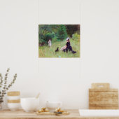 Berthe Morisot - In een park Poster (Keuken)