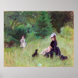Berthe Morisot - in een Park Poster