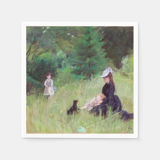 Berthe Morisot - in een Park Servet (Voorkant)