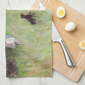Berthe Morisot - in een Park Theedoek (Quarter Fold)