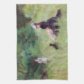 Berthe Morisot - in een Park Theedoek (Verticaal)