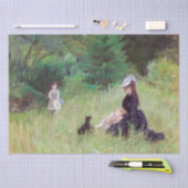 Berthe Morisot - in een Park Tissuepapier (Craft)