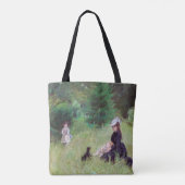 Berthe Morisot - in een Park Tote Bag (Achterkant)