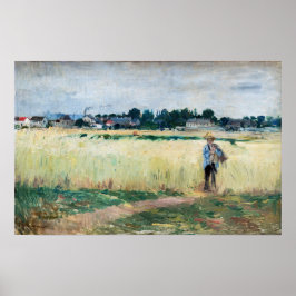 Berthe Morisot - In het korenveld bij Gennevillier Poster