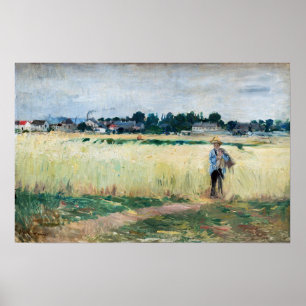 Berthe Morisot - In het korenveld bij Gennevillier Poster