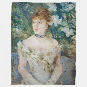 Berthe Morisot - Jong meisje in baljurk Fleece Deken