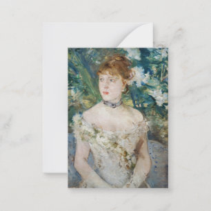Berthe Morisot - Jong meisje in baljurk Notitiekaartje