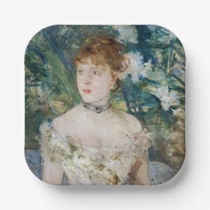 Berthe Morisot - Jong meisje in baljurk Papieren Bordje
