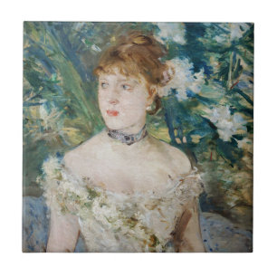 Berthe Morisot - Jong meisje in baljurk Tegeltje
