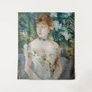 Berthe Morisot - Jong meisje in baljurk Wandkleed