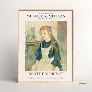 Berthe Morisot Jong Meisje met een Schort Art Prin Poster