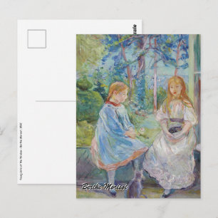 Berthe Morisot - Jonge meisjes aan het raam Briefkaart