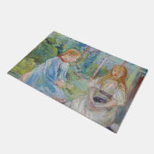 Berthe Morisot - Jonge meisjes aan het raam Deurmat (Schuin)