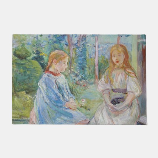 Berthe Morisot - Jonge meisjes aan het raam Deurmat (Voorkant)