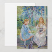 Berthe Morisot - Jonge meisjes aan het raam Kaart (Voorkant / Achterkant)