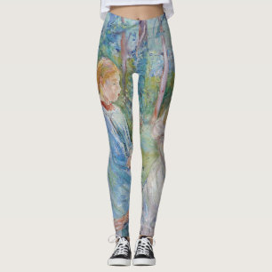 Berthe Morisot - Jonge meisjes aan het raam Leggings