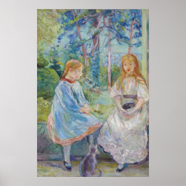 Berthe Morisot - Jonge meisjes aan het raam Poster
