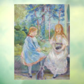 Berthe Morisot - Jonge meisjes aan het raam Raamsticker (Vel 3)