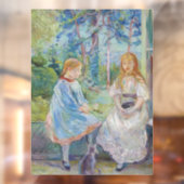 Berthe Morisot - Jonge meisjes aan het raam Raamsticker (Vel 2)
