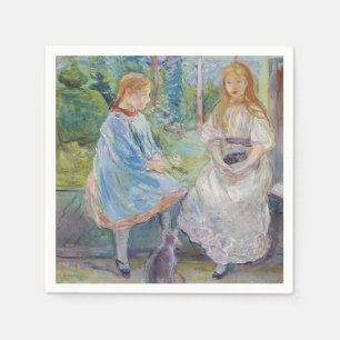 Berthe Morisot - Jonge meisjes aan het raam Servet