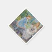 Berthe Morisot - Jonge meisjes aan het raam Servet (Hoek)