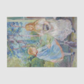 Berthe Morisot - Jonge meisjes aan het raam Tissuepapier (Voorkant)