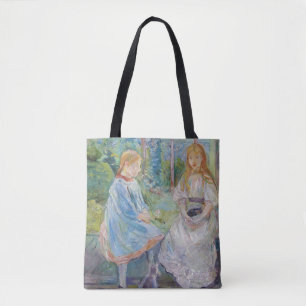 Berthe Morisot - Jonge meisjes aan het raam Tote Bag