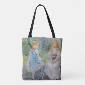 Berthe Morisot - Jonge meisjes aan het raam Tote Bag (Achterkant)