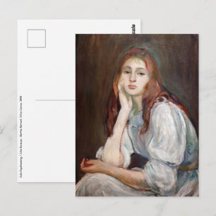 Berthe Morisot - Julie Daydreaming Briefkaart