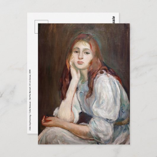 Berthe Morisot - Julie Daydreaming Briefkaart (Voorkant / Achterkant)