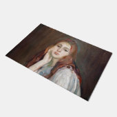 Berthe Morisot - Julie Daydreaming Deurmat (Schuin)