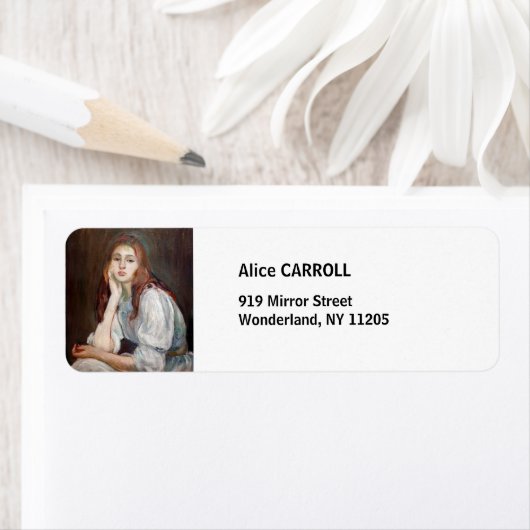 Berthe Morisot - Julie Daydreaming Etiket (Insitu)