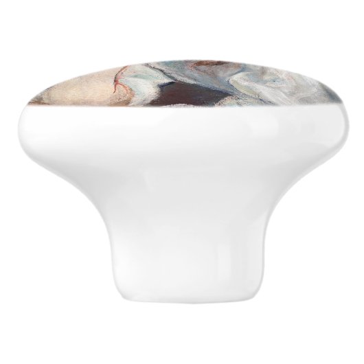 Berthe Morisot - Julie Daydreaming Keramische Knop (Zijkant)