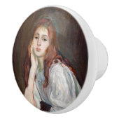 Berthe Morisot - Julie Daydreaming Keramische Knop (Rechts)