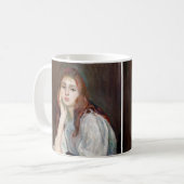 Berthe Morisot - Julie Daydreaming Koffiemok (Voorkant links)