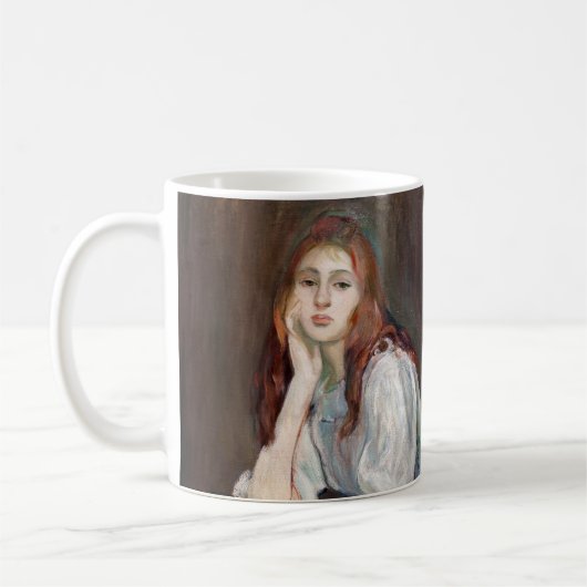 Berthe Morisot - Julie Daydreaming Koffiemok (Links)